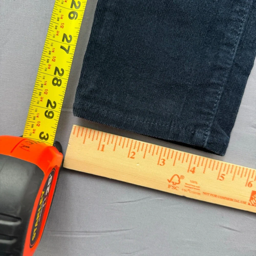 Gap‎ Kids Boys Size 7 Navy Blue Corduroy Slim Fit Adjustable Waist Pants